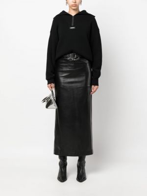 Pullover mit reißverschluss Coperni schwarz