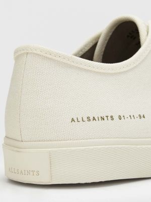 Bőr tornacipő Allsaints bézs