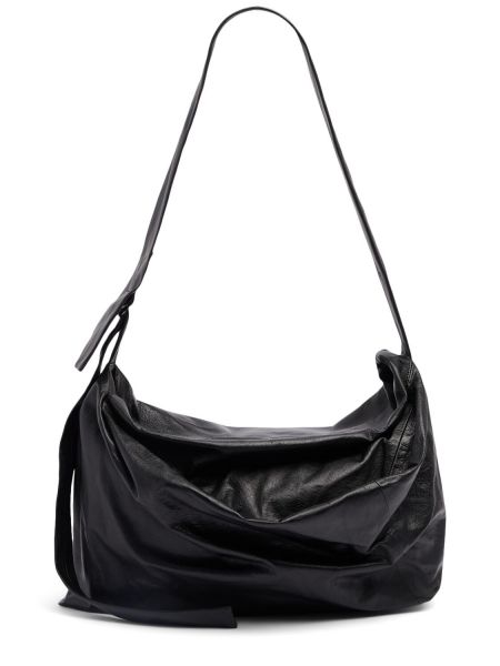 Δερμάτινη τσάντα χιαστί Yohji Yamamoto μαύρο