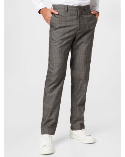 Chino hlače s melange uzorkom Burton Menswear London smeđa
