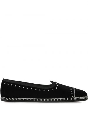 Pigger fløyel loafers Giuseppe Zanotti svart