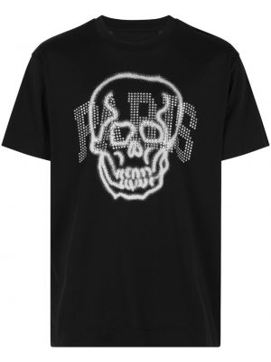 T-shirt di cotone con stampa Givenchy nero
