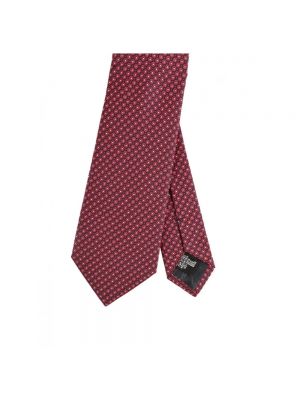 Krawat w jodełkę Emporio Armani czerwony