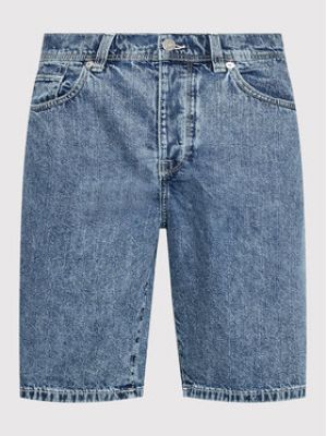 Shorts en jean large Selected Homme bleu
