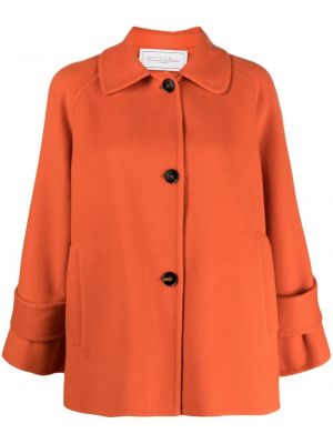 Péřová bunda s knoflíky Antonelli oranžová