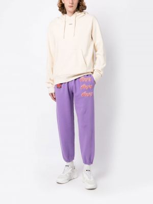 Sportovní kalhoty s potiskem Natasha Zinko fialové