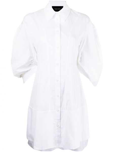 Vestido camisero Simone Rocha blanco