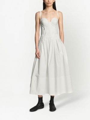 Sukienka midi plisowana Proenza Schouler biała