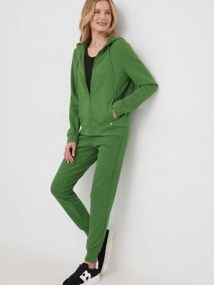 Spodnie sportowe bawełniane United Colors Of Benetton zielone