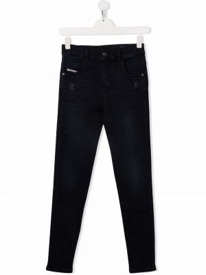 Straight jeans for jenter Diesel Kids blå