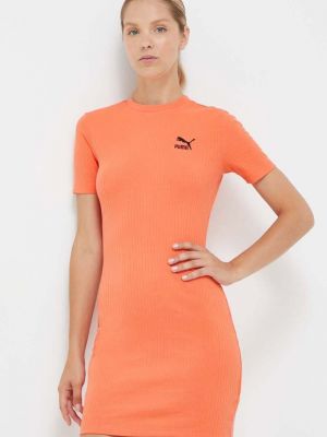 Оранжевое платье мини Puma
