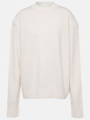 Kašmírový vlnený sveter The Frankie Shop biela