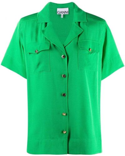 Camisa Ganni verde