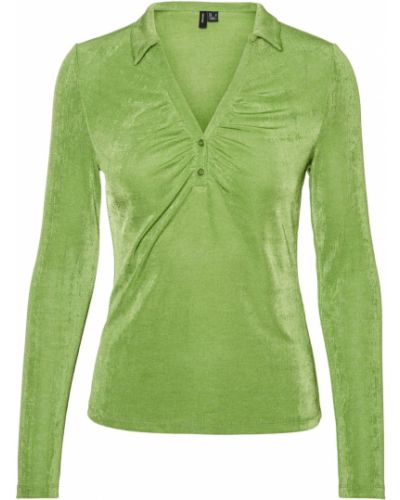 Majica z dolgimi rokavi Vero Moda zelena
