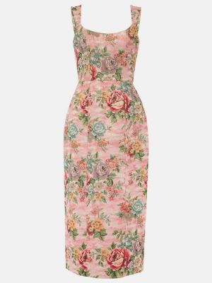 Midi haljina s cvjetnim printom Markarian