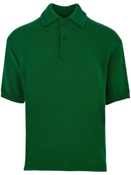 Pletena polo majica Ferragamo zelena