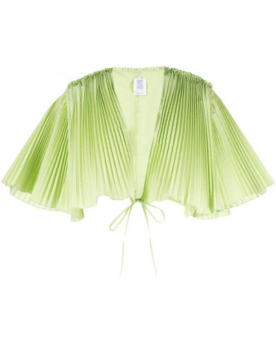 Bluză plisată Rosie Assoulin verde