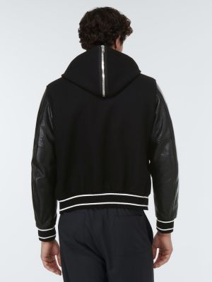 Giacca bomber di pelle Givenchy nero