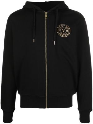 Sweatshirt med lynlås Versace Jeans Couture sort