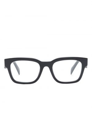 Okulary z nadrukiem Prada Eyewear czarne