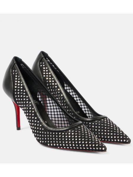 Mesh pumps Christian Louboutin svart