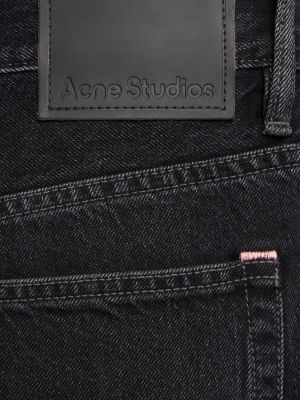 Bavlněné džíny relaxed fit Acne Studios černé