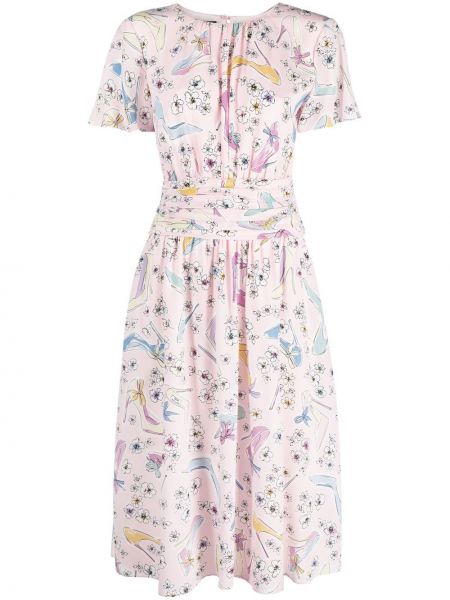 Φόρεμα με σχέδιο Boutique Moschino ροζ