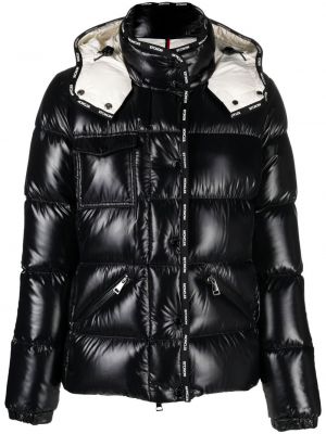 Hette lang jakke Moncler svart