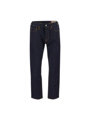 Niebieskie proste jeansy Evisu