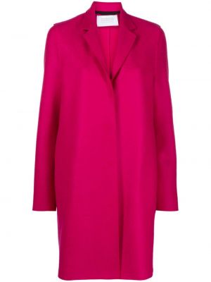 Vlněný kabát Harris Wharf London růžový