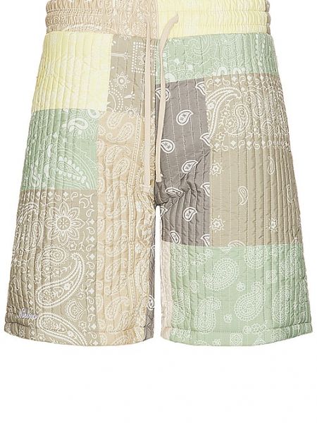 Pantalones cortos con estampado de cachemira Nikben verde