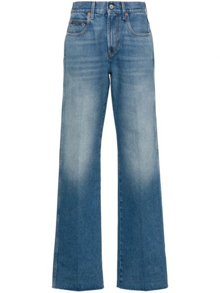 Lavtaljet flared jeans Gucci blå