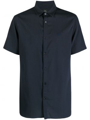 Риза бродирана Armani Exchange синьо