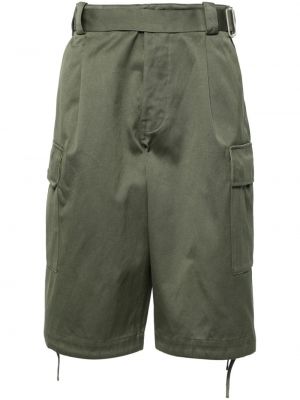 Bombažne cargo kratke hlače Kenzo zelena