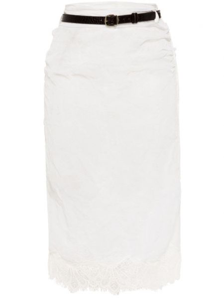 Μίντι φούστα Coperni λευκό