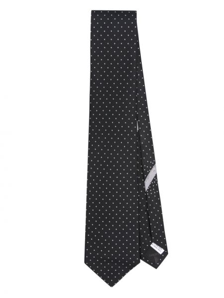 Jedwabny krawat w grochy Ferragamo
