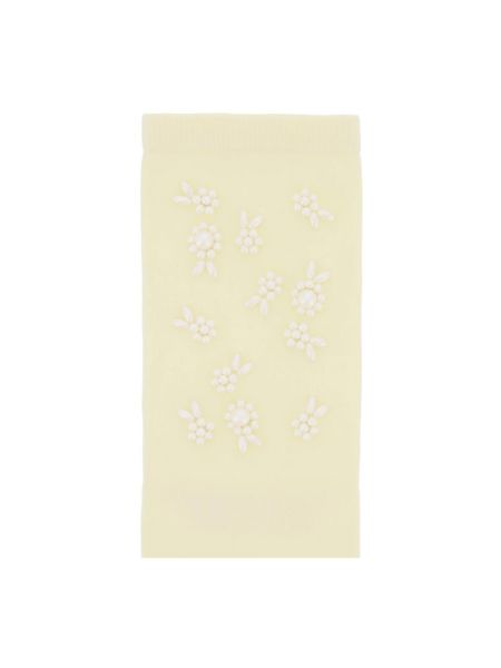 Calcetines de flores Simone Rocha beige