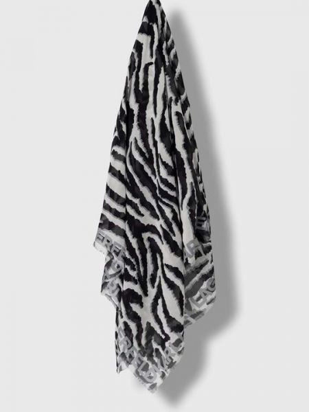 Шелковый шарф Karl Lagerfeld черный