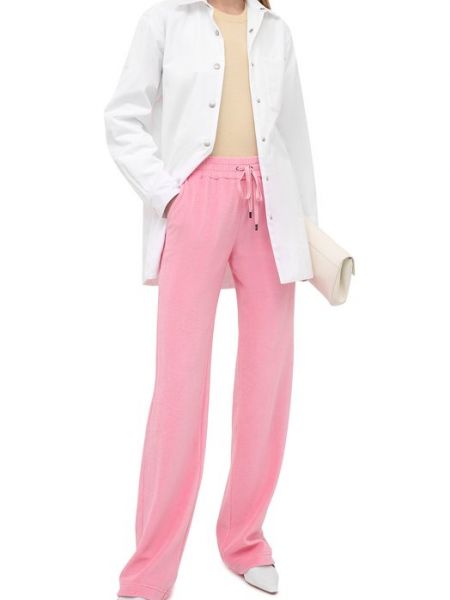 Хлопковые брюки Tom Ford розовые