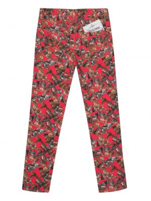 Kalhoty s potiskem Vivienne Westwood červené