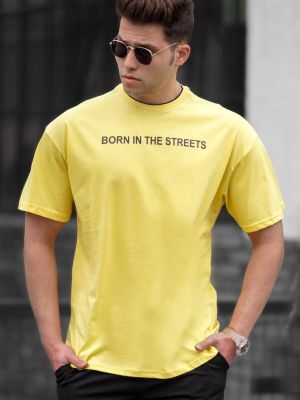 Тениска Madmext жълто