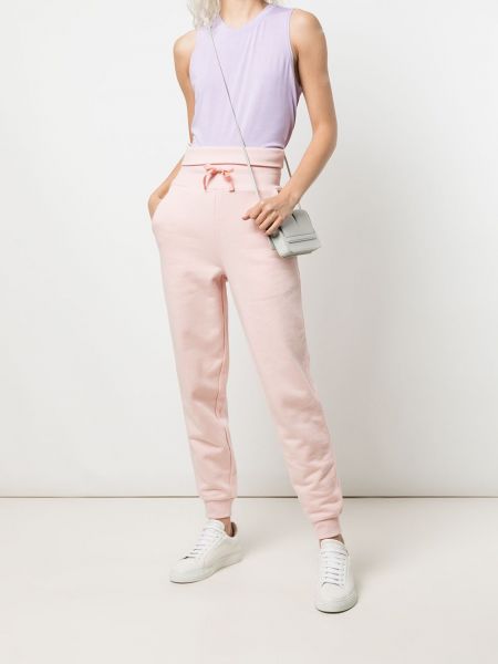 Pantalones de chándal de cintura alta Marchesa Notte rosa