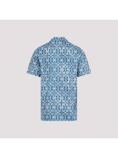 Camisa manga corta Dries Van Noten azul