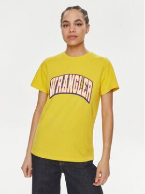 T-shirt Wrangler jaune