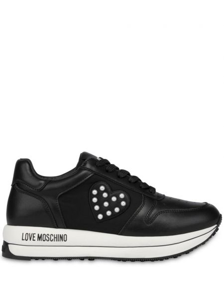 Kalp deseni sneaker Love Moschino siyah