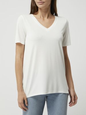 Koszulka z modalu Soaked In Luxury biała