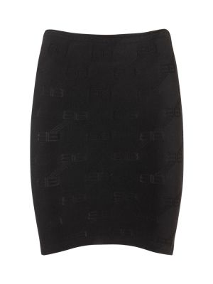 Nylonowa mini spódniczka Balenciaga czarna