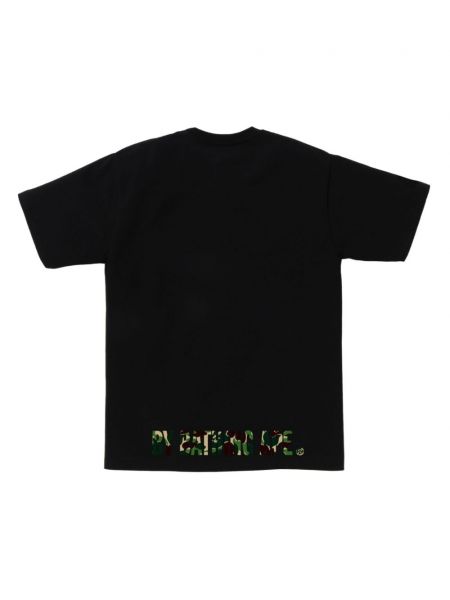 T-shirt aus baumwoll mit print A Bathing Ape® schwarz