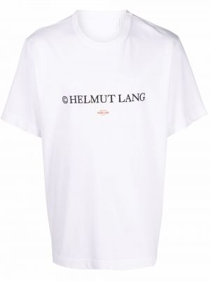 Camiseta con estampado Helmut Lang blanco