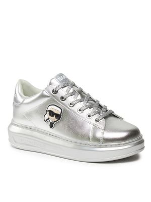 Ilgaauliai batai Karl Lagerfeld sidabrinė